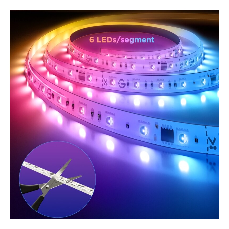 Govee - LED RGBWWIC Stm. prodlužovací pásek Strip Light 2 Pro 1m Wi-Fi Matter