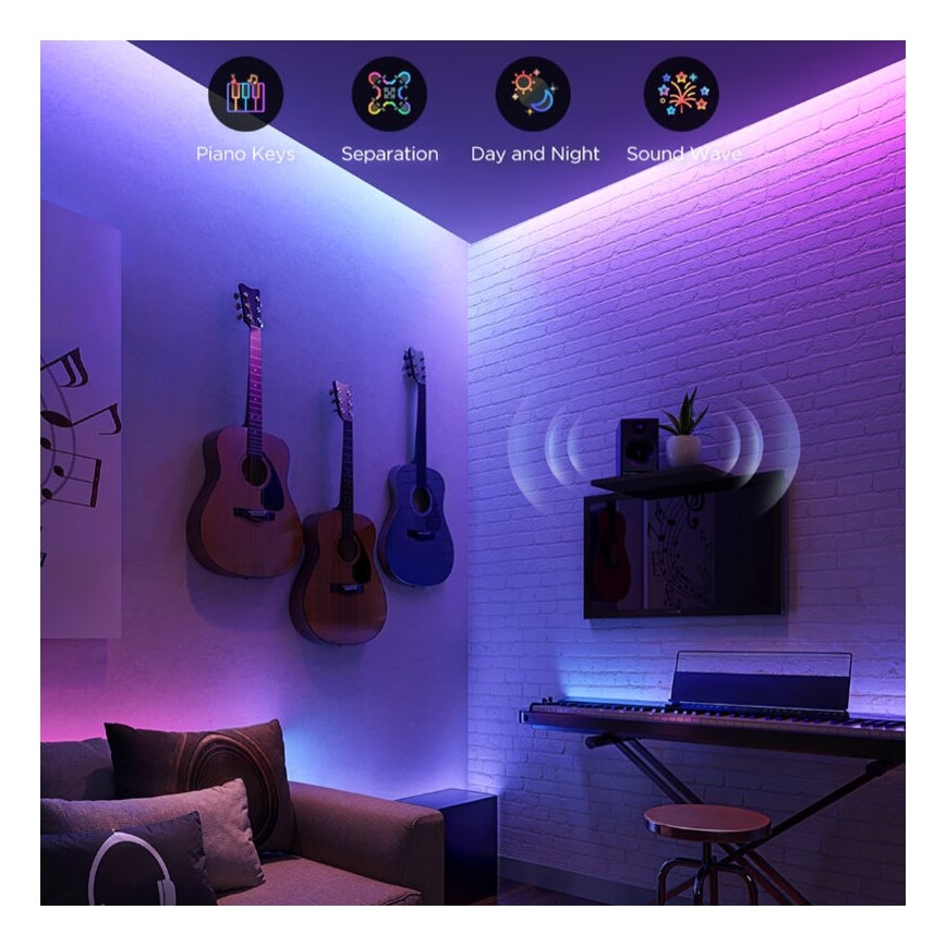 Govee - LED RGBWWIC Stm. prodlužovací pásek Strip Light 2 Pro 1m Wi-Fi Matter