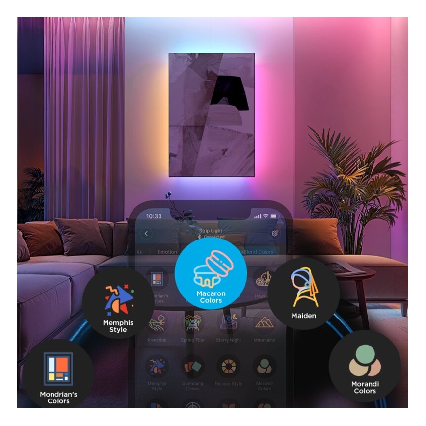 Govee - LED RGBWWIC Stmívatelný pásek Strip Light 2 Pro 5m Wi-Fi Matter