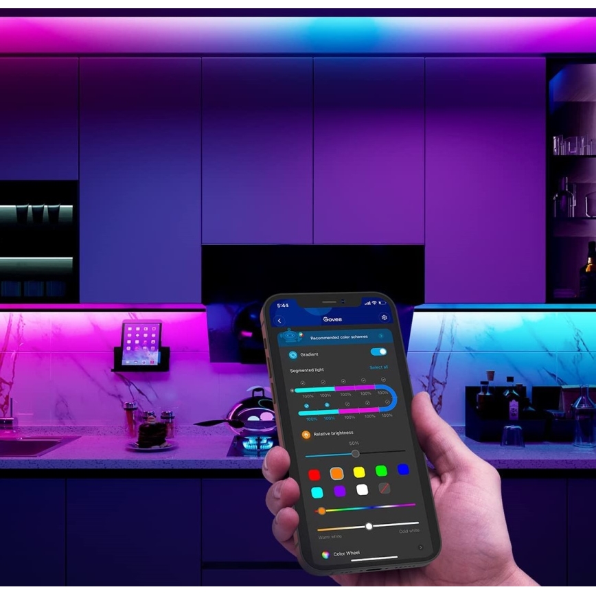 Govee - M1 PRO PREMIUM Smart RGBICW+ LED prodlužovací pásek 1m Wi-Fi Matter