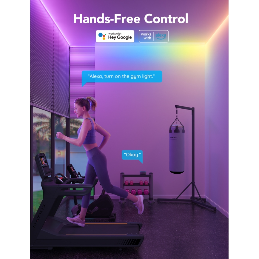 Govee - M1 PRO PREMIUM Smart RGBICW+ LED prodlužovací pásek 1m Wi-Fi Matter