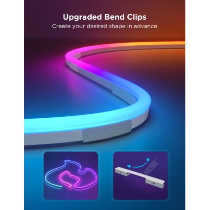 Govee - Neon 2 MATTER ohebný LED pásek 3m RGBIC Wi-Fi