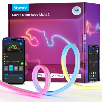 Govee - Neon 2 MATTER ohebný LED pásek 3m RGBIC Wi-Fi IP67