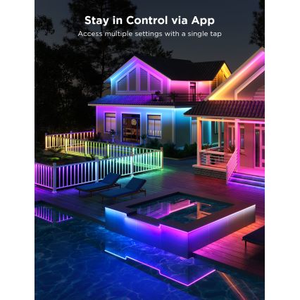 Govee - Outdoor Pro SMART RGBICWW venkovní LED pásek 10m 2700-6500K Wi-Fi IP65