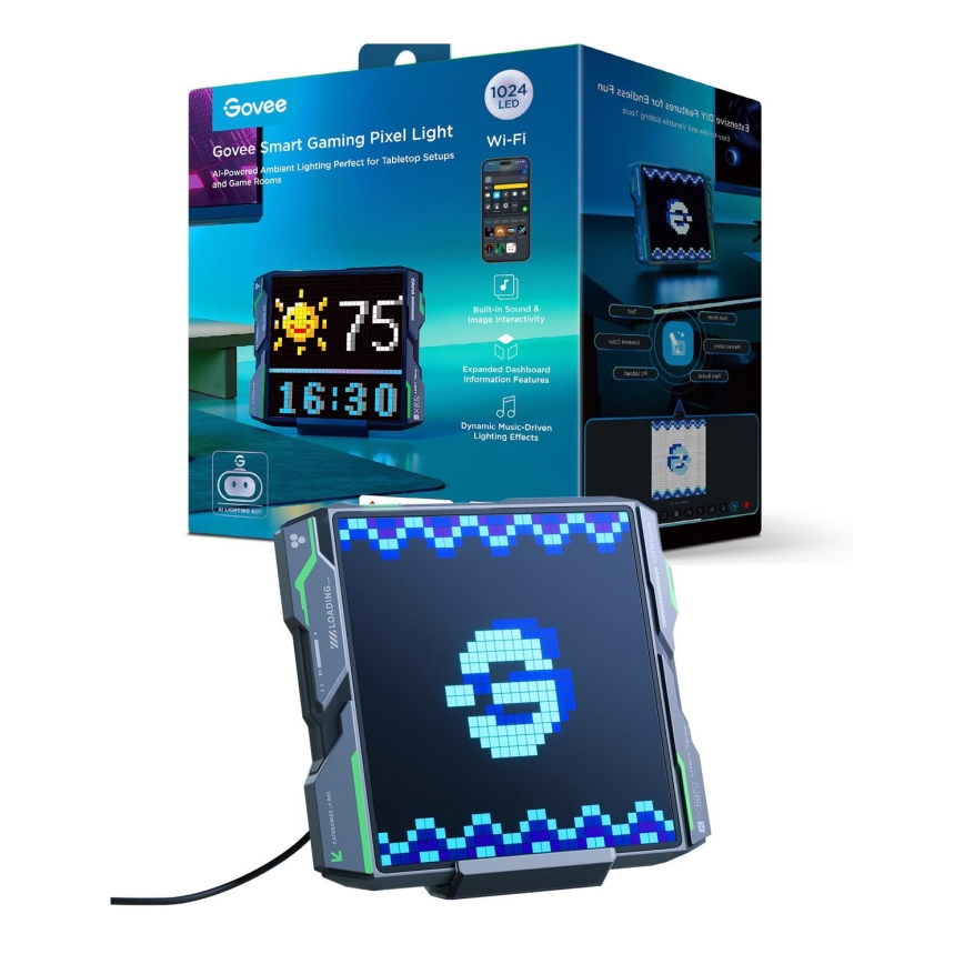 Govee - Pixel Light 1024 LED Panel Matter LED/12W/12V Wi-Fi