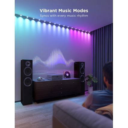 Govee - RGBIC LED String Downlights 5m Wi-Fi