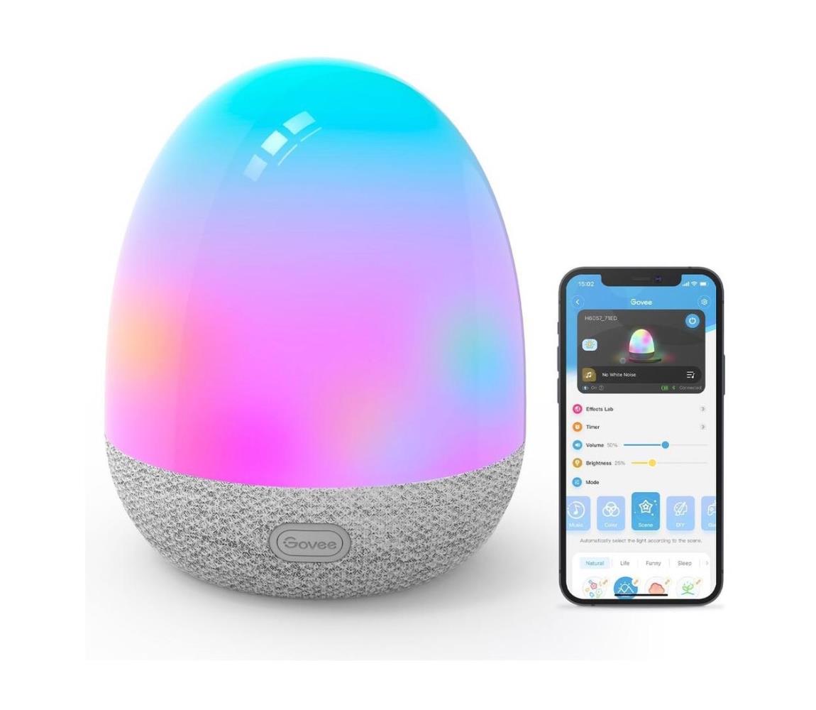 Govee Govee - RGBIC Noční Smart LED světlo s reproduktorem Wi-Fi GV0022