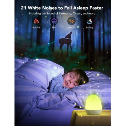 Govee - RGBIC Noční Smart LED světlo s reproduktorem Wi-Fi