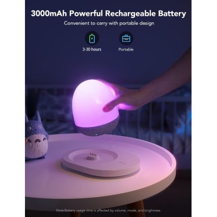 Govee - RGBIC Noční Smart LED světlo s reproduktorem Wi-Fi