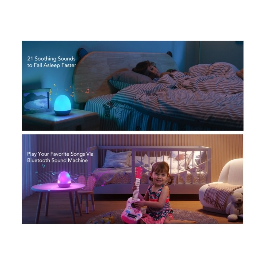 Govee - RGBIC Noční Smart LED světlo s reproduktorem Wi-Fi