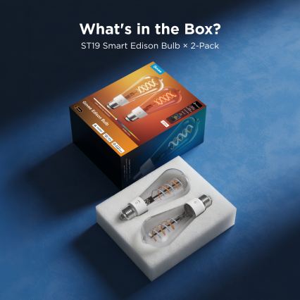 Govee - SADA 2xLED RGBWW Stmívatelná žárovka Smart MATTER ST64 E27/5W/230V 2700-6500K Wi-Fi