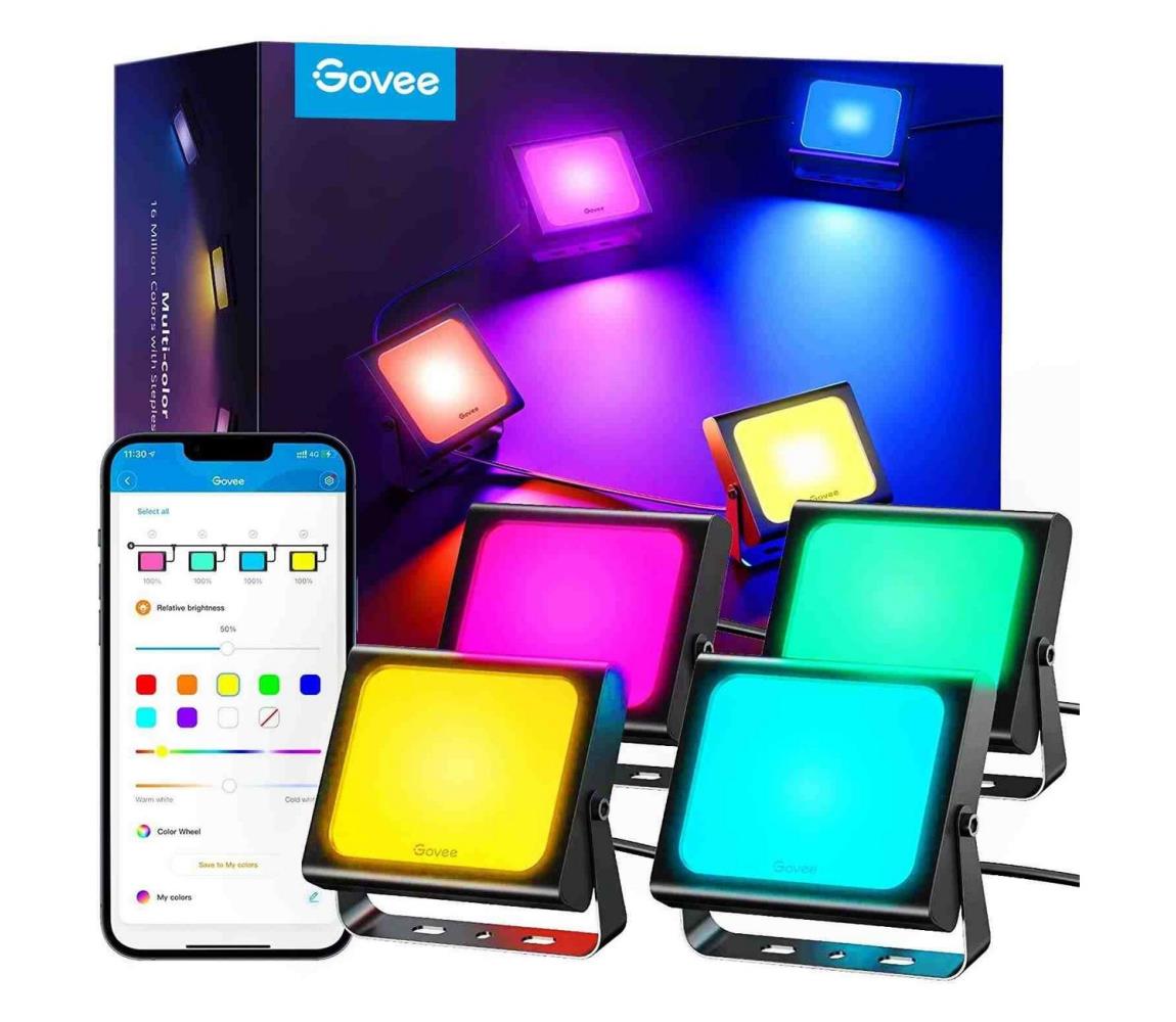 Govee Govee - SADA 4x Flood Lights venkovní SMART LED světla Wi-Fi IP66 GV0026