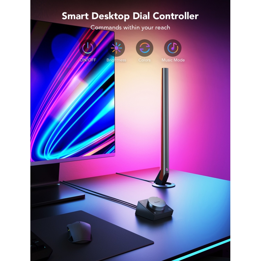 Govee - Smart Gaming WiFi LED Panely + Smart Dual ovladač White Wi-Fi