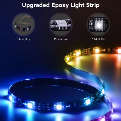 Govee - TV 55-65 SMART LED podsvícení RGBIC Wi-Fi