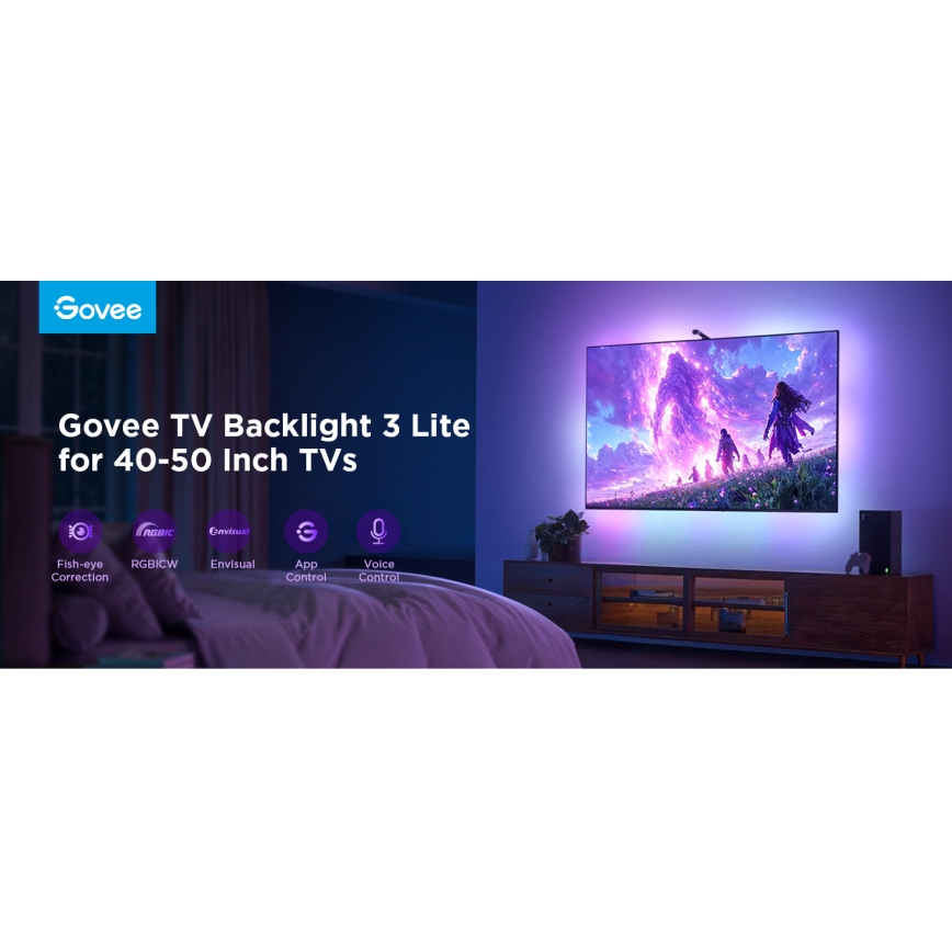 Govee - TV Backlight 3 Lite TV 40-50" SMART LED podsvícení RGBICW Wi-Fi IP67 +DO