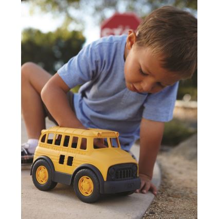 Green Toys - Školní autobus žlutá/černá