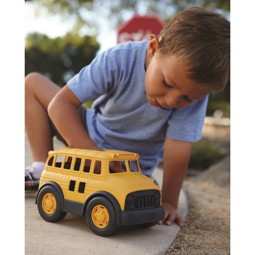 Green Toys - Školní autobus žlutá/černá