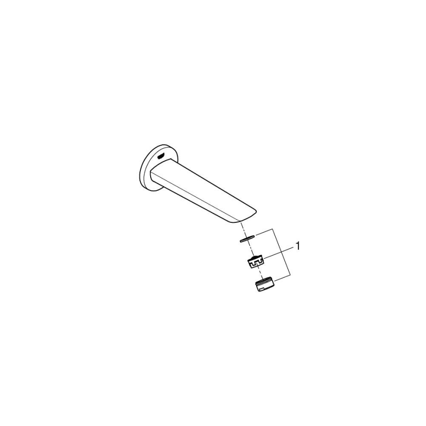 GROHE 13255001 - Vanová vpusť BAUCOSMOPOLITAN 171 mm lesklý chrom