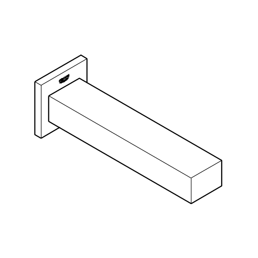 GROHE 13303000 - Vanová vpusť EUROCUBE 170 mm lesklý chrom