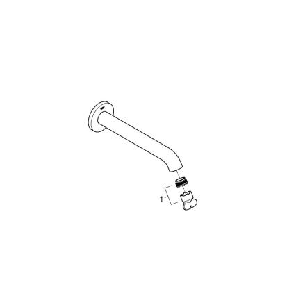 GROHE 13449001 - Vanová vpusť ESSENCE 221 mm lesklý chrom