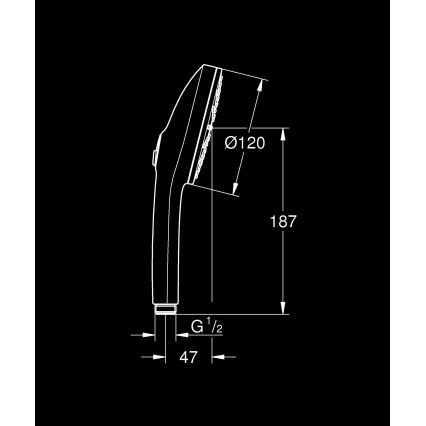 GROHE 1348640000 - Ruční sprcha VITALIO JOY+ 120 mm lesklý chrom