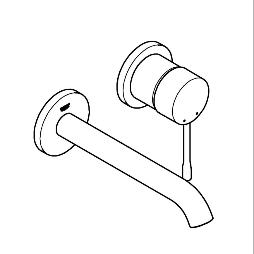 GROHE 19408001 - Umyvadlová baterie ESSENCE 183 mm lesklý chrom