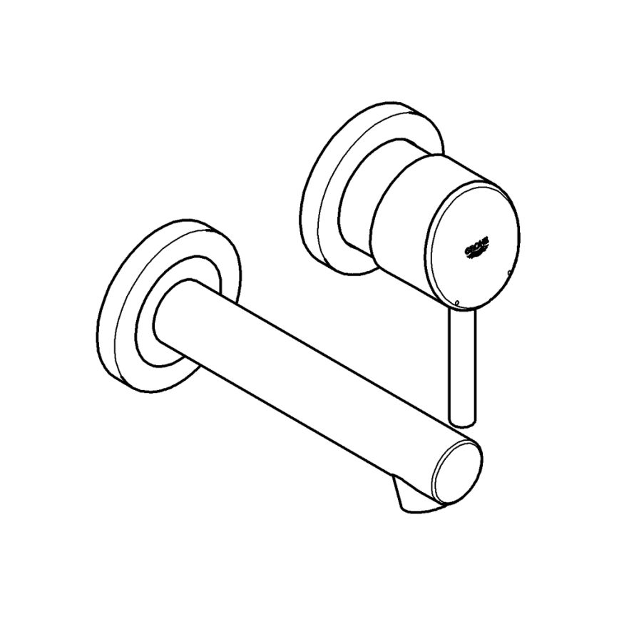 GROHE 19575001 - Umyvadlová dvouotvorová baterie CONCETTO 147 mm lesklý chrom