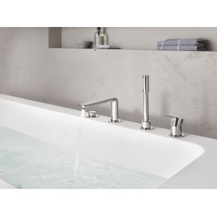 GROHE 19577001 - Vanová čtyřotvorová kombinace LINEARE lesklý chrom