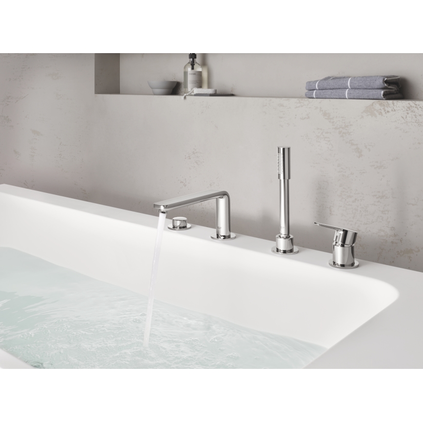 GROHE 19577001 - Vanová čtyřotvorová kombinace LINEARE lesklý chrom
