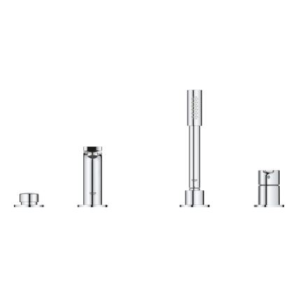 GROHE 19577001 - Vanová čtyřotvorová kombinace LINEARE lesklý chrom