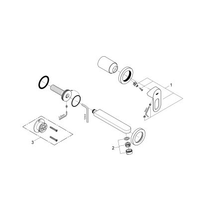 GROHE 20289000 - Umyvadlová dvouotvorová baterie BAULOOP 110 mm lesklý chrom