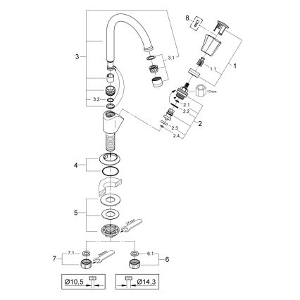GROHE 20393001 - Stojánkový ventil COSTA L DN 15 lesklý chrom