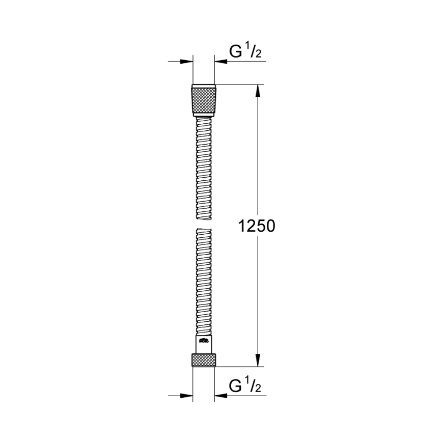 GROHE 22106000 - Sprchová hadice VITALIOFLEX METAL LONG-LIFE 1250 mm chrom
