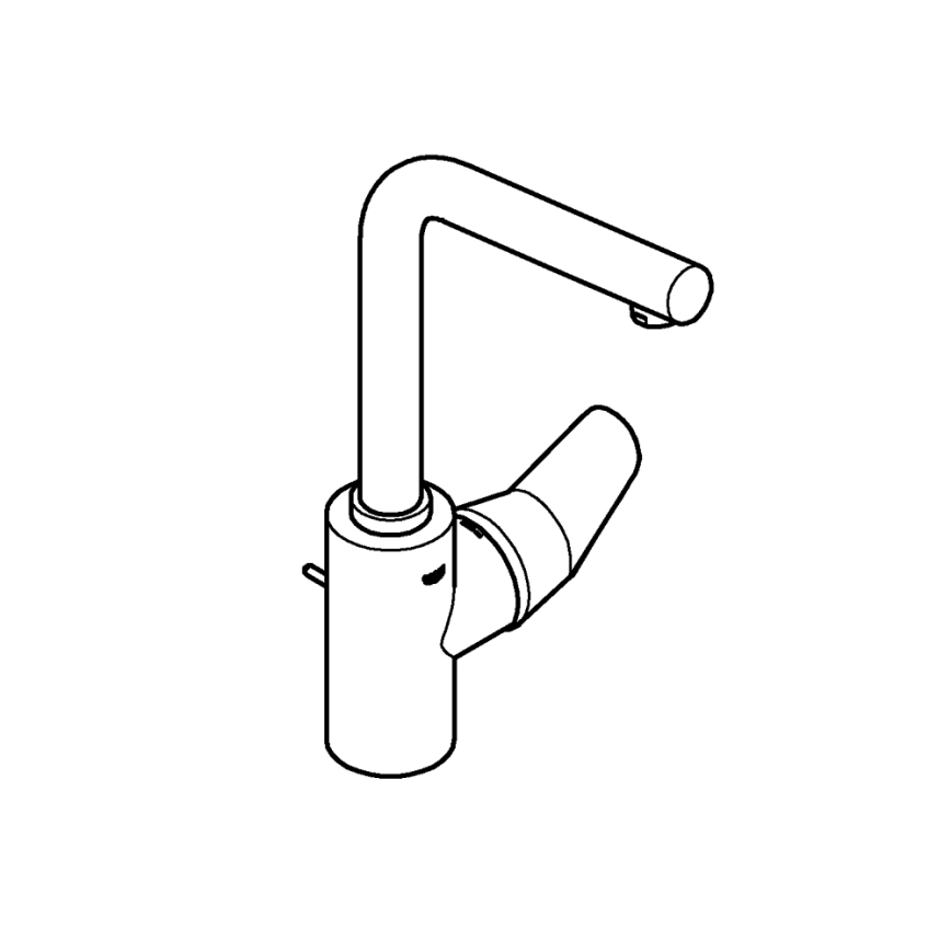 GROHE 23054003 - Umyvadlová baterie EURODISC COSMOPOLITAN velikost L chrom