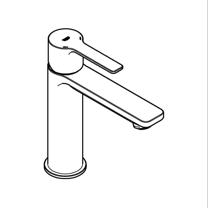 GROHE 23106DC1 - Umyvadlová baterie LINEARE DN 15 nerez