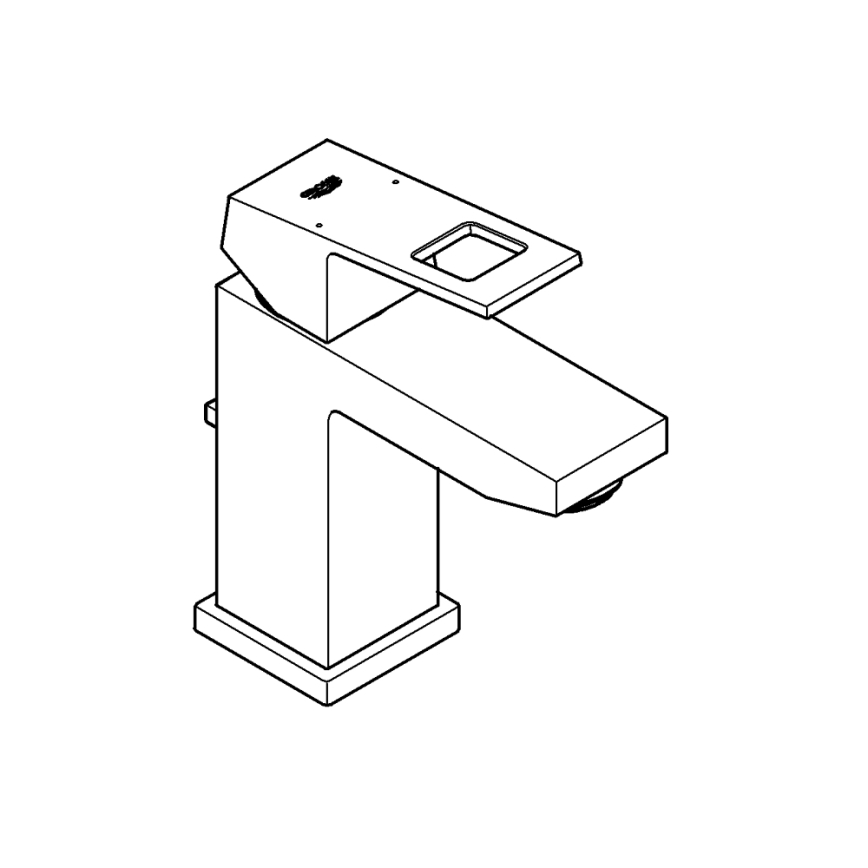 GROHE 2312700E - Umyvadlová baterie EUROCUBE velikost S lesklý chrom