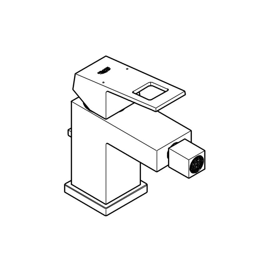 GROHE 23138000 - Bidetová baterie EUROCUBE velikost S lesklý chrom