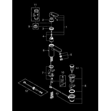 GROHE 23325000 - Umyvadlová baterie EUROSMART COSMOPOLITAN velikost M chrom