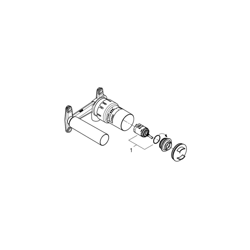GROHE 23429000 - Pákové podomítkové vestavbové těleso DN 15 mosaz