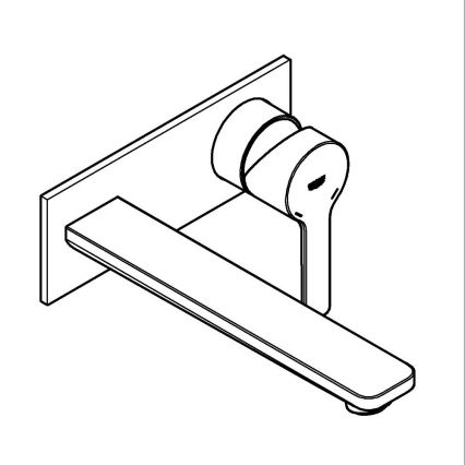 GROHE 23444001 - Umyvadlová dvouotvorová baterie LINEARE 207 mm lesklý chrom