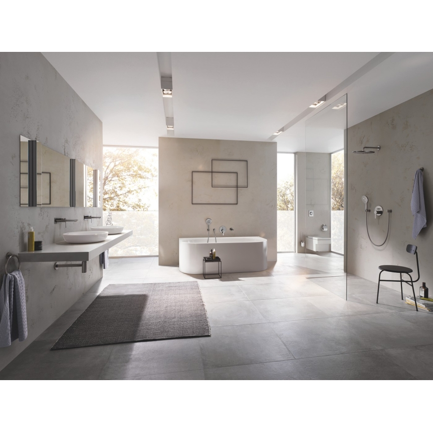 GROHE 23444AL1 - Umyvadlová baterie pro podomítkovou instalaci LINEARE 207 mm grafit