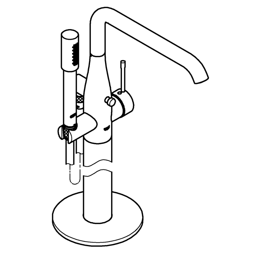 GROHE 23491GN1 - Vanová baterie ESSENCE 277 mm zlatá