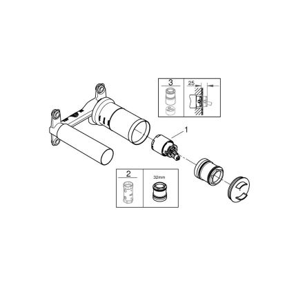 GROHE 23571000 - Baterie DN 15 DR- lesklý chrom