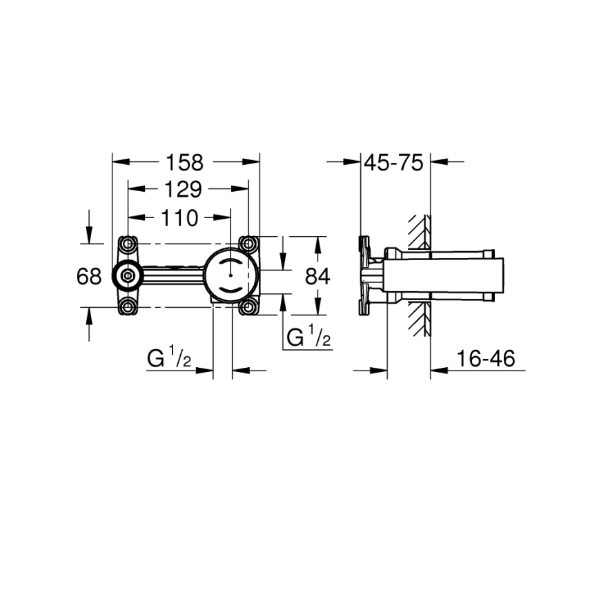 GROHE 23571000 - Baterie DN 15 DR- lesklý chrom