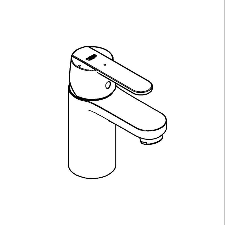 GROHE 23586LS0 - Umyvadlová baterie GET velikost S bílá