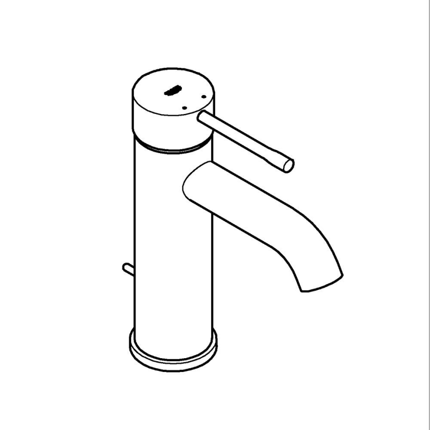 GROHE 23589DC1 - Umyvadlová baterie ESSENCE velikost S nerez