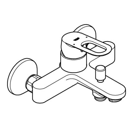 GROHE 23603000 - Vanová baterie BAULOOP DN 15 lesklý chrom