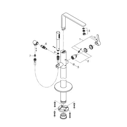 GROHE 23792001 - Vanová baterie LINEARE 271 mm lesklý chrom