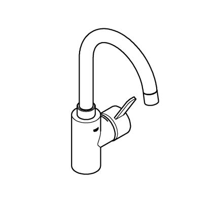 GROHE 23933001 - Umyvadlová baterie EUROSMART COSMOPOLITAN velikost L chrom