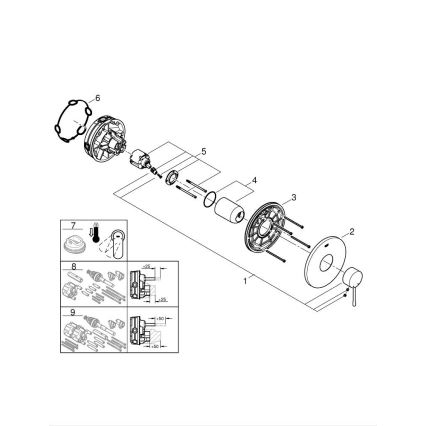 GROHE 24057GN1 - Sprchová baterie ESSENCE broušená zlatá